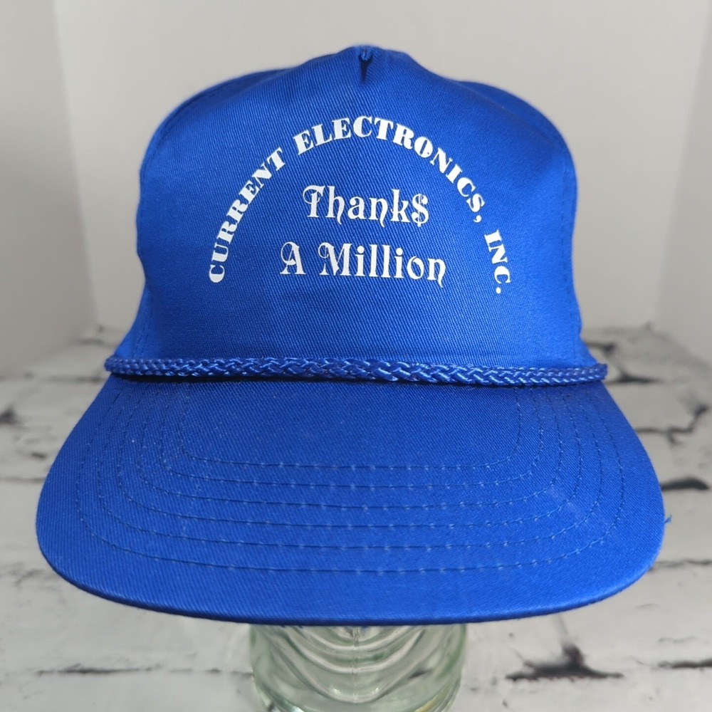 Current Electronics Thanks a Million Vintage Snapback Hat Adjustable Ball Cap